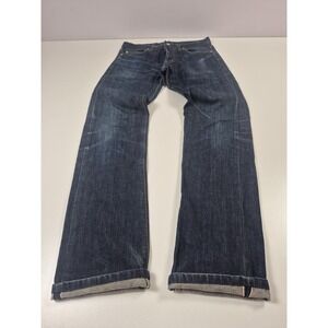 Albam Selvedge Jeans Mens 32x34 Blue Raw Denim Straight Leg Made England